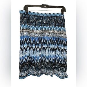 Dress Barn Women’s Blue & Black Skirt Size: Large